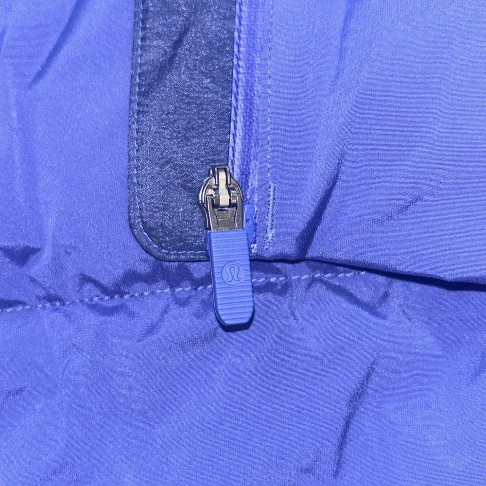 Lululemon Down For It All Jacket Size 14 Large Blue Coat Jacket Athletic Gym - Picture 7 of 11